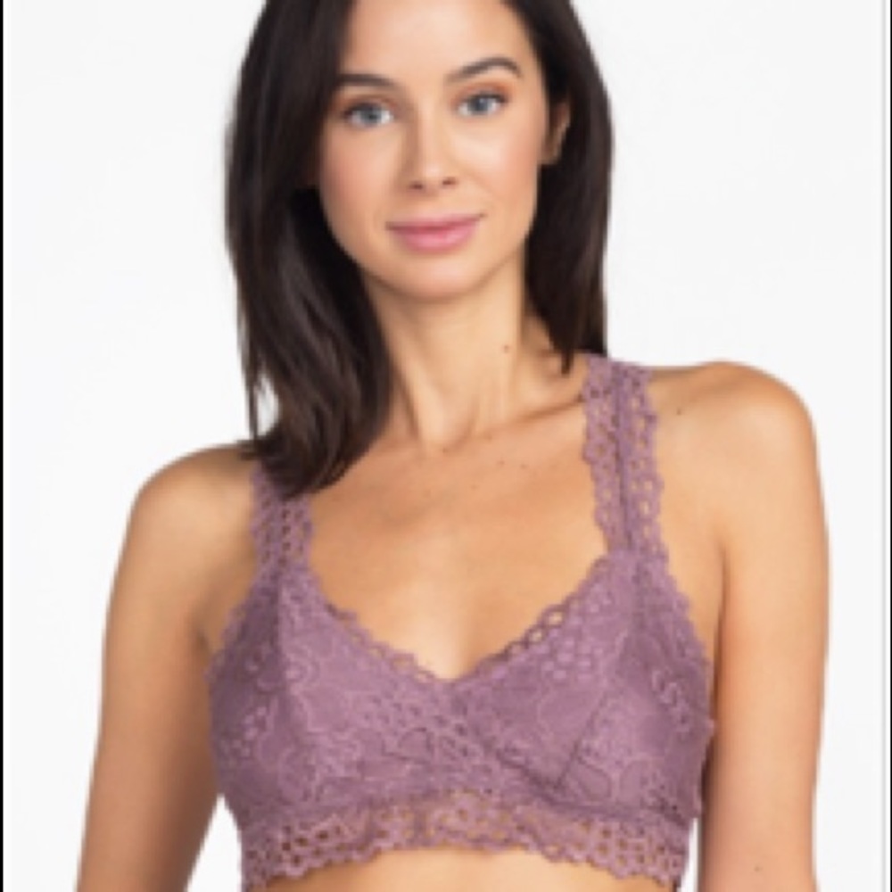 Cute Dusty Purple Racerback Bralette